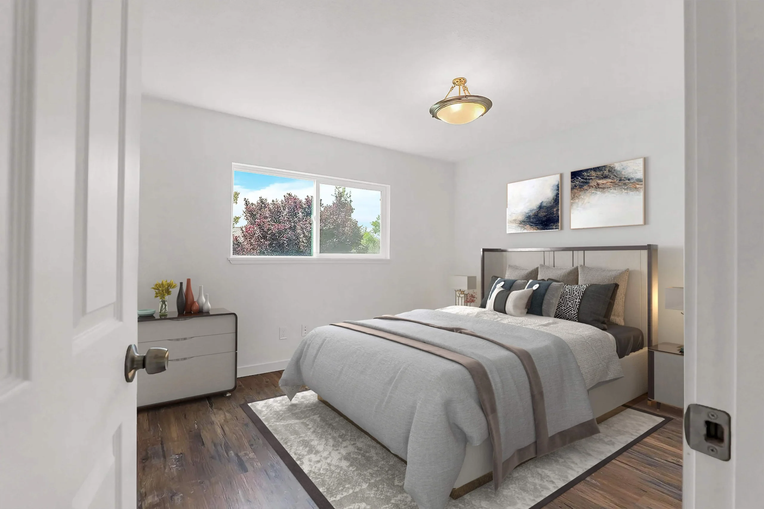 Bedroom after professional virtual staging